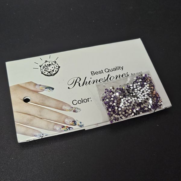 Стразы для дизайна ногтей Rhinestones for nails камни фиолетовые 008596 фото