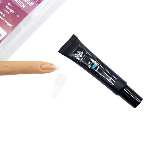 Гель для гелевых типс в тюбике Global Fashion Extension UV Gel For Tips, 15 г 007920 фото