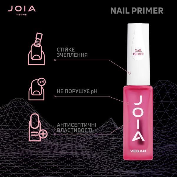 Nail Primer JOIA vegan, бескислотный праймер, 8 мл 007697 фото