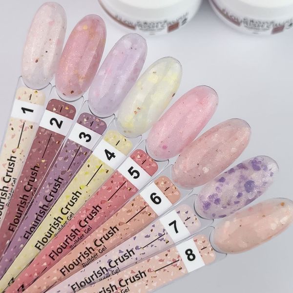 Гель для наращивания ногтей Crooz Flourish Crush Builder Gel 15мл. №4 Mary147 фото