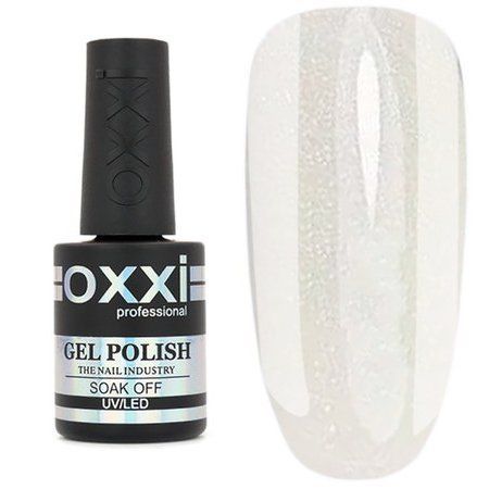 Камуфлирующая база для гель-лака Oxxi Professional Cover Base 15 мл № 11 белая с шиммером 004630 фото