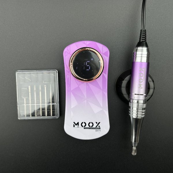 Фрезер Мокс IX11 (Gradient Purple) на акуммуляторі 45 000 об/хв. та 35 W. для манікюру та педикюру 0006692 фото