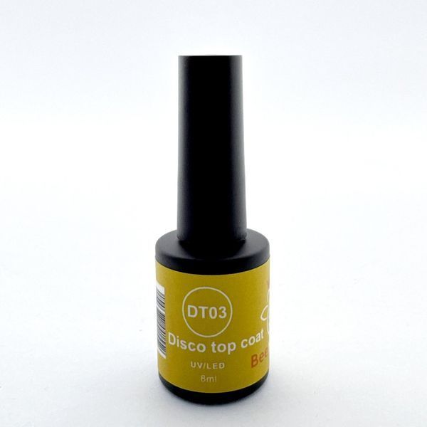 Disco Top Coat Bee Nails DT03 8ml (pink) Nat-0459 фото