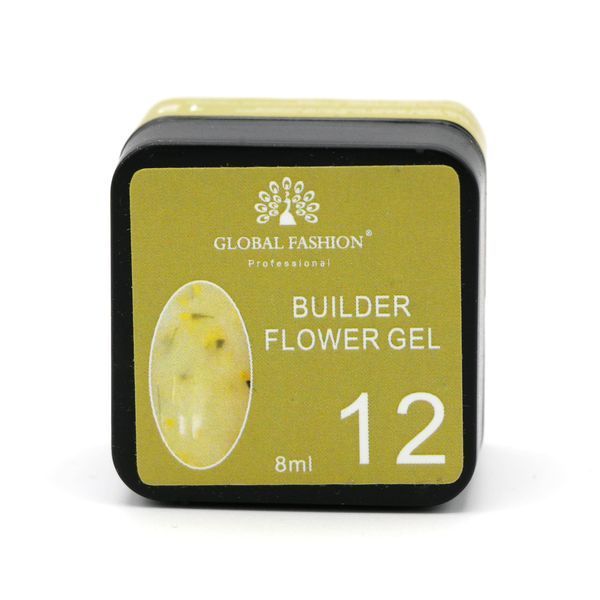 Гель для наращивания и урепления ногтей Global Fashion Flower Builder Gel 8g. №12 Mary312 фото