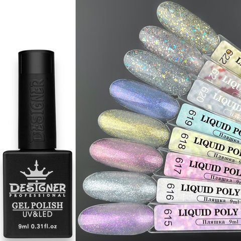Рідкий полігель Liquid Polygel Designer Professional 9мл. №620 010261 фото