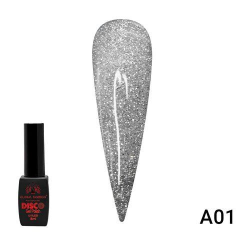Гель-лак Disco Gel Polish, Global Fashion, Светоотражающий, 8 мл № А01 004077 фото