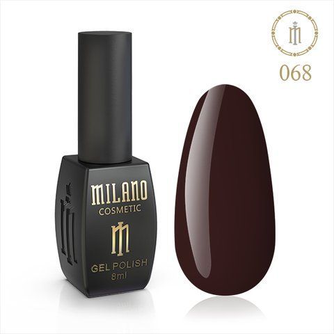 Гель Лак MILANO 8мл. No 068 (Оксі Червоний) 02971 фото