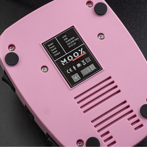 Фрезер Moox Professional X105 на 45 000 об/хв. та 65W. для манікюру та педикюру (Рожевий) 007977 фото