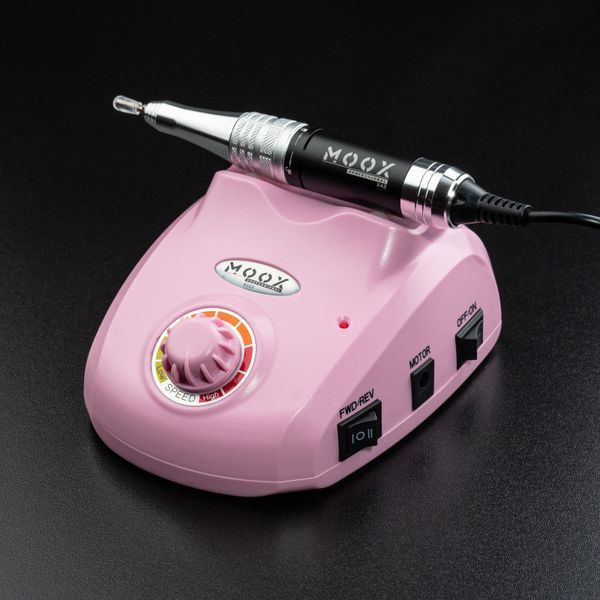 Фрезер Moox Professional X105 на 45 000 об/хв. та 65W. для манікюру та педикюру (Рожевий) 007977 фото