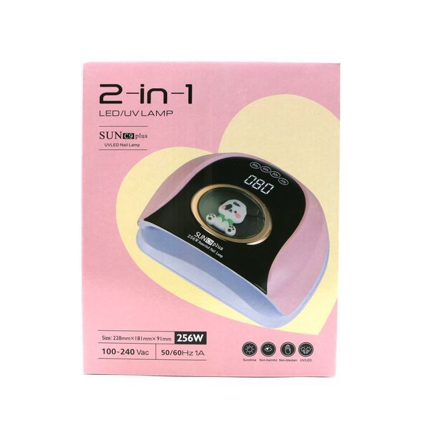 Гібридна лампа LED+UV для манікюру та педикюру SUN C9 PLUS потужність 256 Вт. Mary049 фото