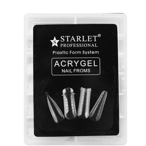 Верхние формы для наращивания ногтей с разметкой Starlet Professional Acrygel (разные формы) 004876 фото
