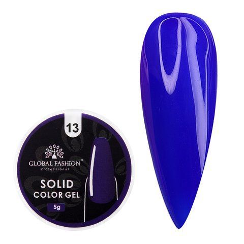 Гель-краска повышенной плотности, Solid color gel Global Fashion 5г, №13 005827 фото