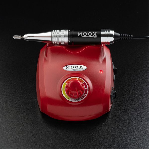 Фрезер Moox Professional X105 на 45 000 об/хв. та 65W. для манікюру та педикюру (Червоний) 007978 фото