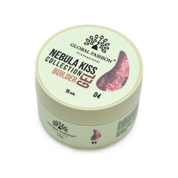 Гель для наращивания и урепления ногтей Global Fashion Nebula Kiss Builder Gel 15g. №04 Mary349 фото