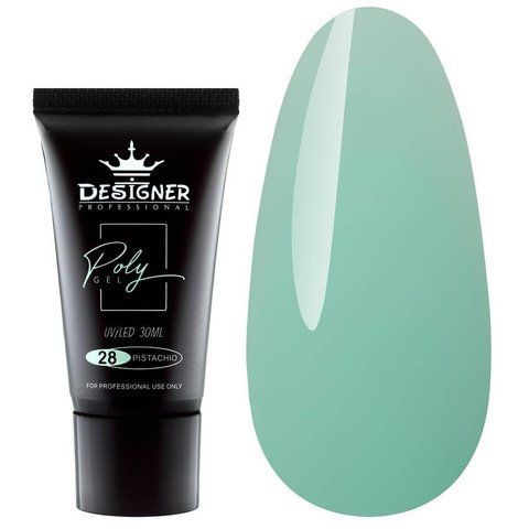 Полігель Designer Professional для нарощування та зміцнення нігтів, 30 мл. Pistachio № 28 001984 фото