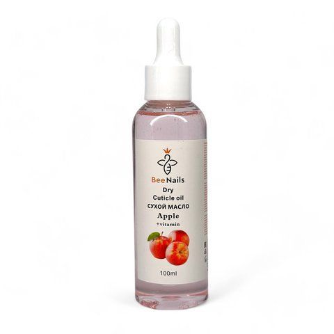 Сухое масло для кутикулы с пипеткой с ароматом яблоко Bee Nails 100ml Nat-0497 фото
