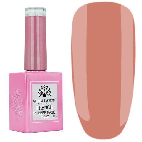 База для гель лака Global Fashion 15 мл French Rubber Base № 08 001169 фото