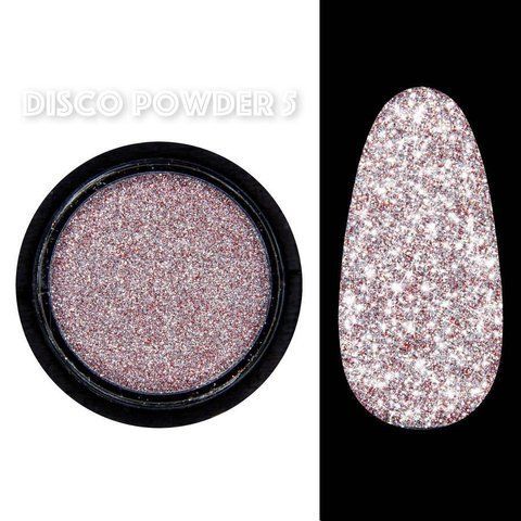 Світловідбиваюче втирання (пігмент) Designer Professional для дизайну нігтів Disco powder № 05 000216 фото