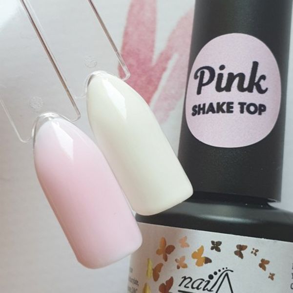 Топ молочный глянцевый NailApex без липкого слоя Milk Shake 15мл 007600 фото