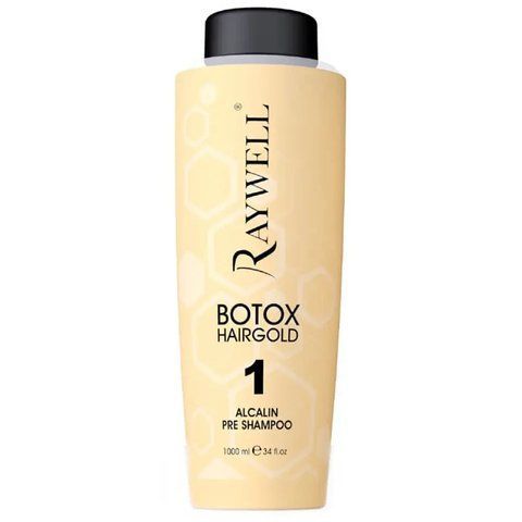 Шампунь глубокой очистки Raywell Botox Hairgold Alcalin Pre Shampoo 1 л 006356 фото
