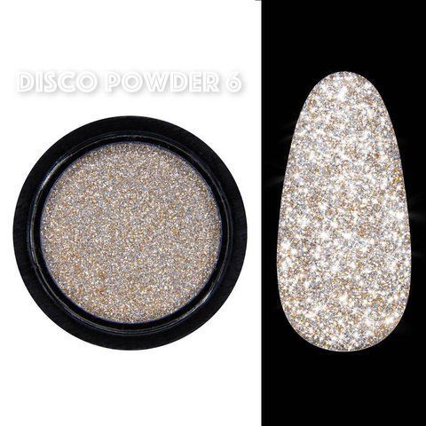 Світловідбиваюче втирання (пігмент) Designer Professional для дизайну нігтів Disco powder № 06 04471 фото