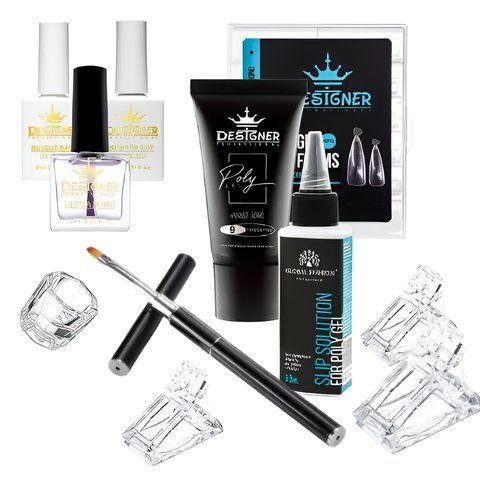 Набір для нарощування та зміцнення нігтів із полігелем Designer Professional original №1 006628 фото