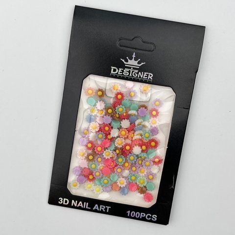 Объёмный декор Designer Professional для дизайна ногтей ромашки C10 Nat-0298 фото