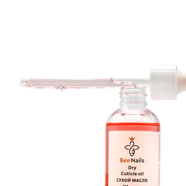 Суха олія для кутикули з піпеткою з ароматом вишні Bee Nails 100ml Nat-0498 фото