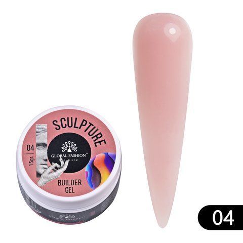 Скульптурный гель Global Fashion Sculpture Builder Gel (жвачка) 15g. №04 Nude 003918 фото