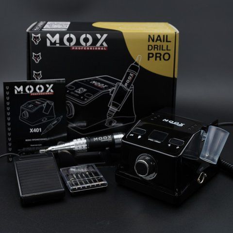 Фрезер Moox Professional X401 на 50 000 об./мин. и 70W. для маникюра и педикюра (Чёрный) Nat-0175 фото