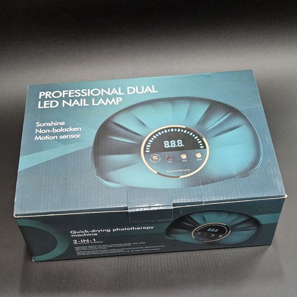 Гибридная мощная лампа на две руки SUNUVLed Nail Lamp Modern 6 на 168W Nat-0164 фото