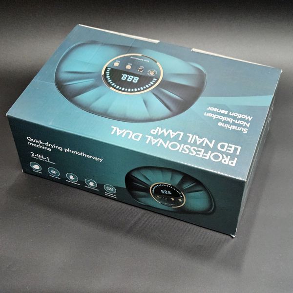 Гибридная мощная лампа на две руки SUNUVLed Nail Lamp Modern 6 на 168W Nat-0164 фото