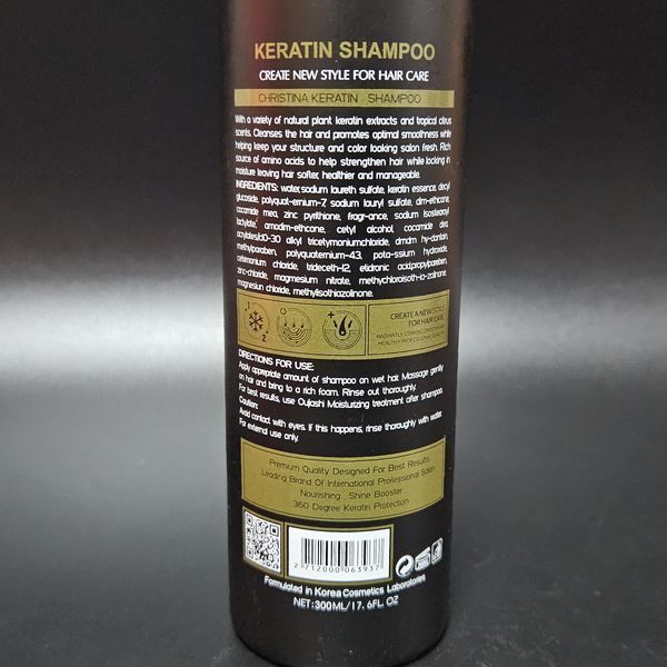 Кератиновый шампунь Milano Keratin Shampoo 300мл. 008396 фото