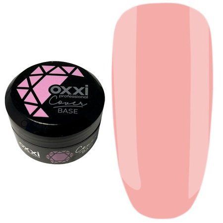 Камуфлирующая база для гель-лака Oxxi Professional Cover Base 30 мл № 12 натуральная розово-телесная 004671 фото