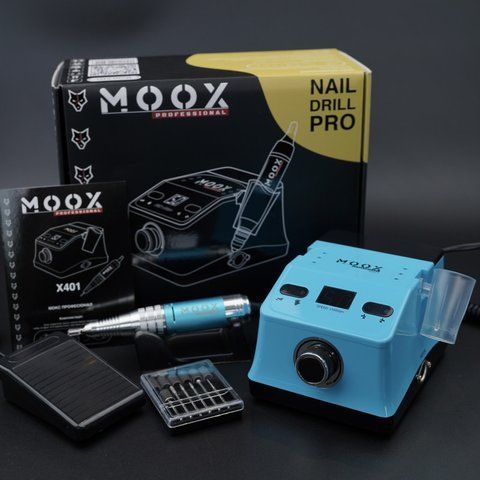 Фрезер Moox Professional X401 на 50 000 об./мин. и 70W. для маникюра и педикюра (Blue) Nat-0176 фото