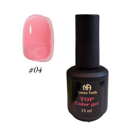 Цветной топ Queen Nails Top Color Gel 15мл. №04 009665 фото