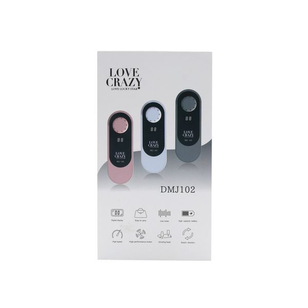 Фрезер акумуляторний для манікюру та педикюру DMJ-102 SILVER (12 Вт, 30000 об) 008046 фото