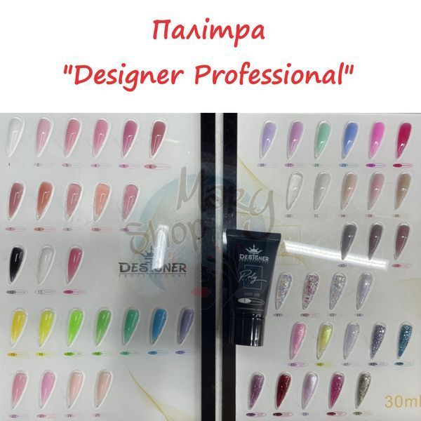Набор для наращивания полигелем Designer Professional №1 002407 фото