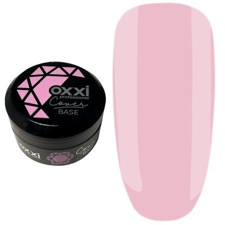 Камуфлирующая база для гель-лака Oxxi Professional Cover Base 30 мл № 13 светло-розовая 004672 фото