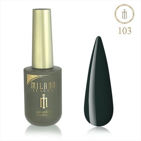 Гель-лак MILANO LUXURY 15 мл No 103 (Темно-синяпівнішня північ) 01357/103 фото