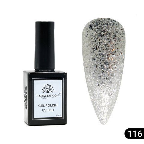 Гель-лак Global Fashion Elite Glow 15ml №116 Nat1377 фото