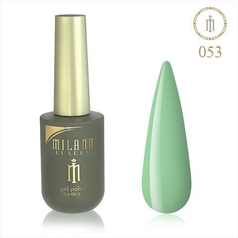 Гель лак MILANO LUXURY 15 мл № 053 (Зеленый цвет ясеня) 01357/53 фото