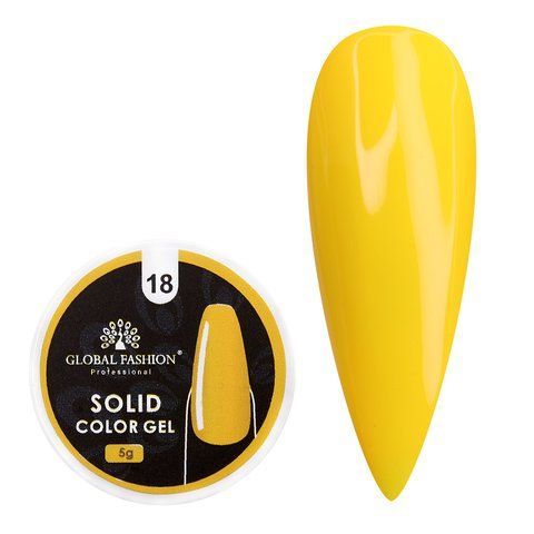 Гель-краска повышенной плотности, Solid color gel Global Fashion 5г, №18 005832 фото