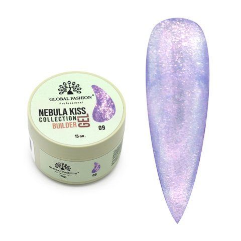 Гель для наращивания и урепления ногтей Global Fashion Nebula Kiss Builder Gel 15g. №09 Mary354 фото