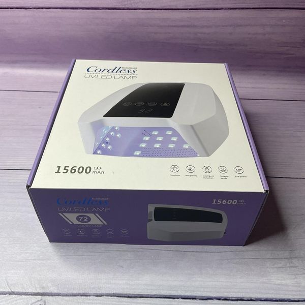 LED+UV Лампа акумуляторна для манікюру та педикюру Cordless S90 на 72 Вт. 000149 фото