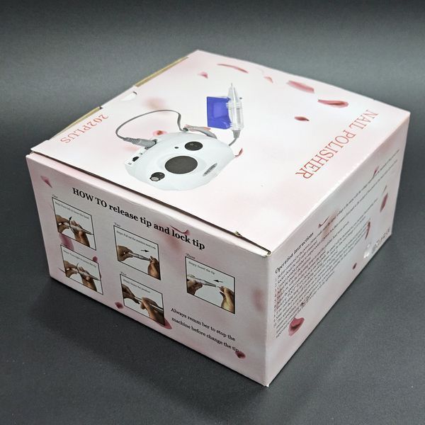 Аппарат для маникюра и педикюра с дисплеем Nail Drill DM-202 на 65Вт. 45000об/мин. Розовый Nat-0167 фото