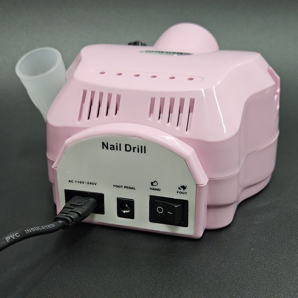 Аппарат для маникюра и педикюра с дисплеем Nail Drill DM-202 на 65Вт. 45000об/мин. Розовый Nat-0167 фото
