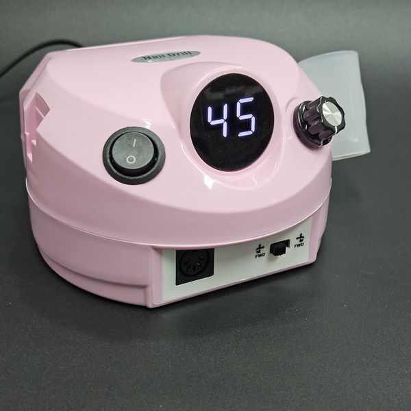 Аппарат для маникюра и педикюра с дисплеем Nail Drill DM-202 на 65Вт. 45000об/мин. Розовый Nat-0167 фото