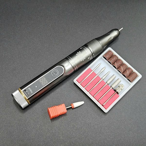 Акумуляторний апарат для манікюру і педикюру Global Fashion JF-108 на 35000RPM Nat-0114 фото