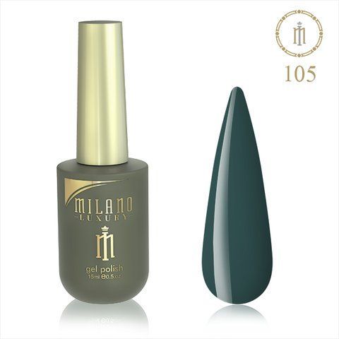 Гель-лак MILANO LUXURY 15 мл No 105 (Блакитна ялина) 01357/105 фото